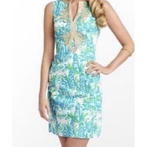 Lilly Pulitzer Janice High Beams Sleeveless Dress Size 2